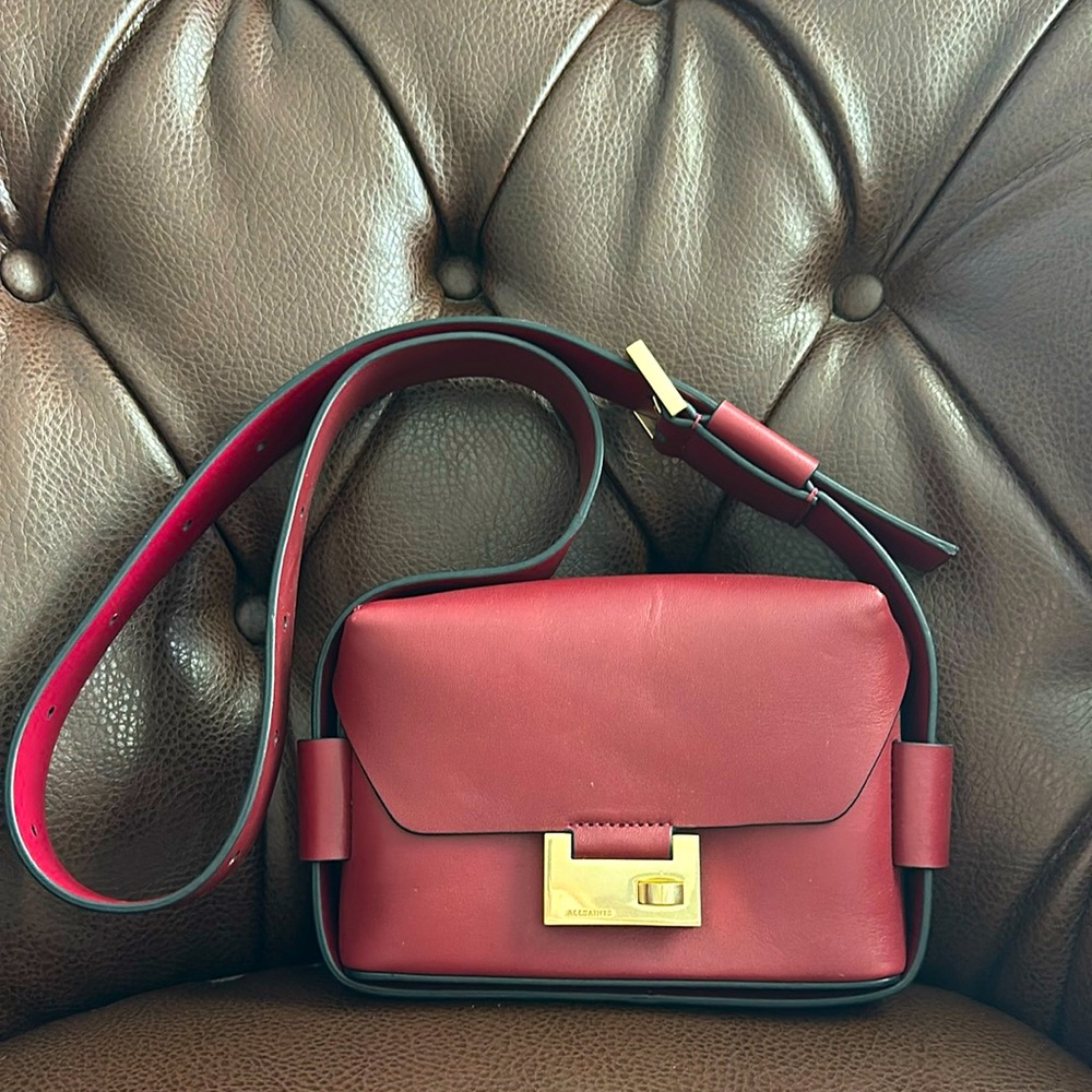 ALLSAINTS leather crossbody or belt bag